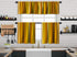 Multicolor Mexican Serape Inspired Stripes 3D Vertical Lines Latino Design Printed Kitchen Valance Set of 3 Hanging Rod Pocket 32-(50"x14"Valance)