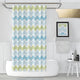 Zigzag Shower Shower Curtain Single Panel for Bathroom, Unique and Stylish Heavy Duty Waterproof with 12 Grommets and Hooks, 72 X 72 Inches