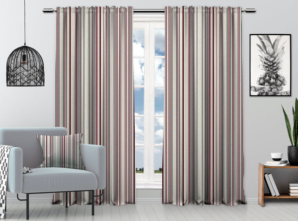Multicolor Mexican Serape Stripes 3D Vertical Lines Latino Illustration Digital Printed Curtain Hanging Rod Pocket and Back Tap Decorative Fabric-0040