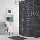 Splash Shower Curtain Single Panel for Bathroom, Unique and Stylish Heavy Duty Waterproof with 12 Grommets and Hooks, 72 X 72 Inches