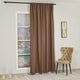 EXTRA LONG Home Decorative Curtains Extra Long Luxury Colors Linen Look Hang Back Tab and Rod Pocket 1 Panel Curtain Home Décor (Mink)