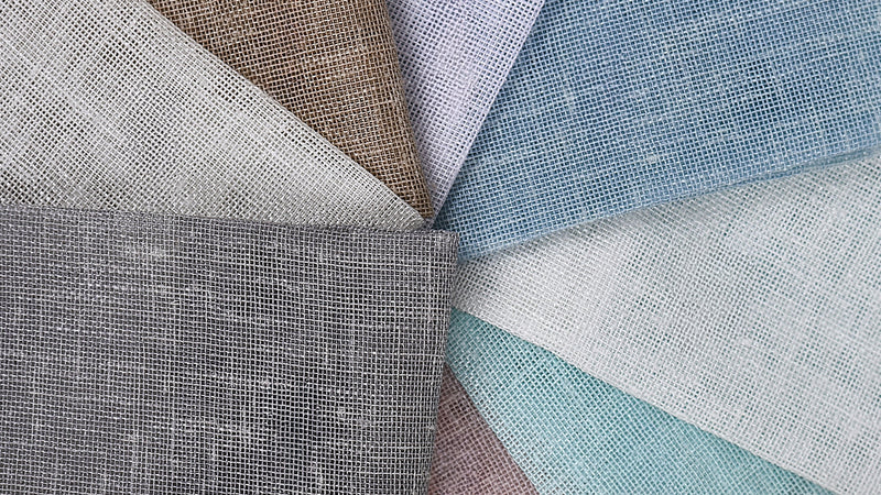 100% Linen Sheer Color Samples