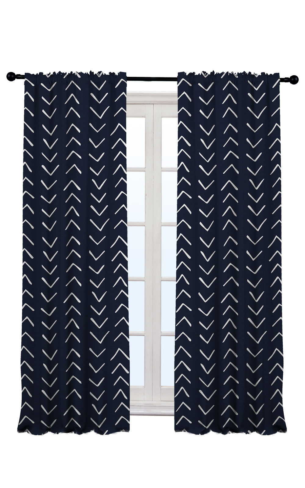 Boho Design Home Decorative Curtains Set of 2 Panels - Multiple Design, Colors, and Sizes