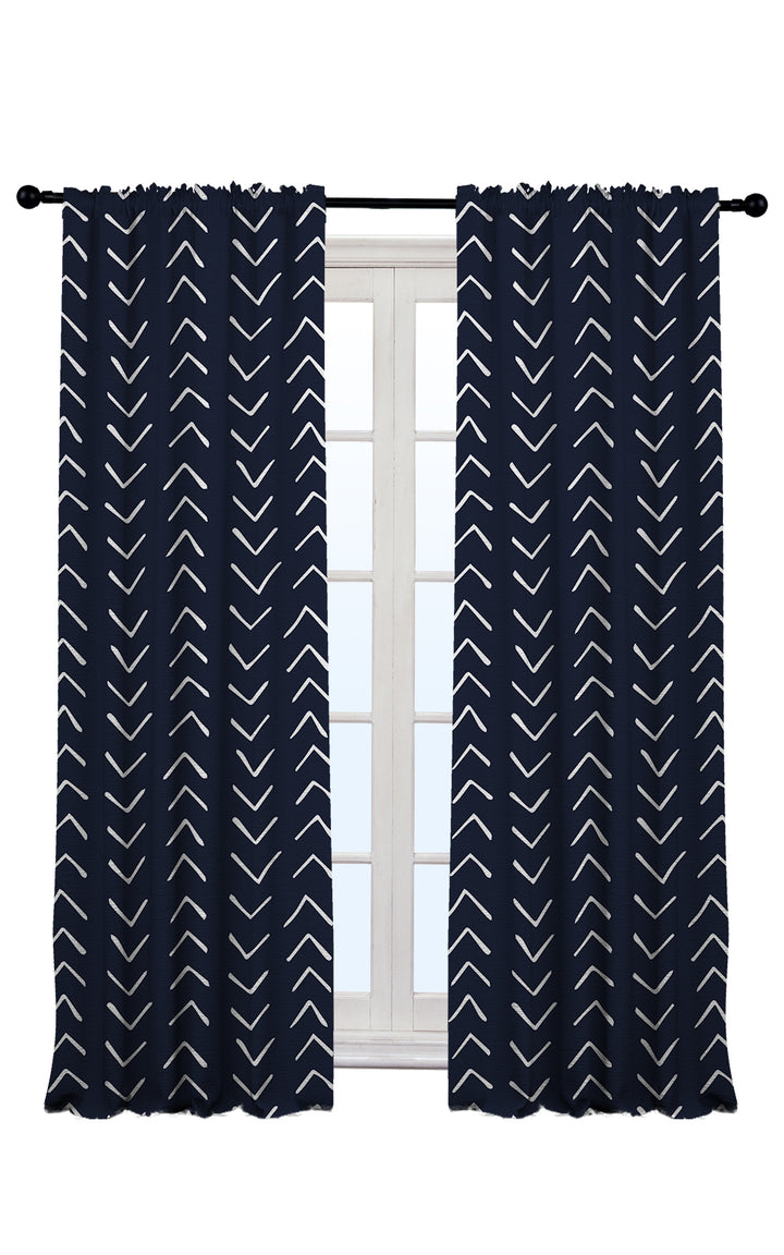 Boho Design Home Decorative Curtains Set of 2 Panels - Multiple Design, Colors, and Sizes