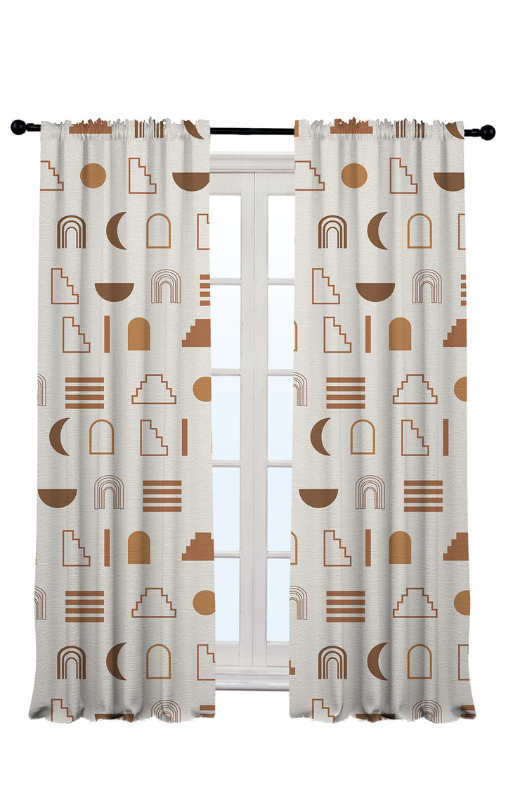 Boho Design Home Decorative Curtains Set of 2 Panels - Multiple Design, Colors, and Sizes