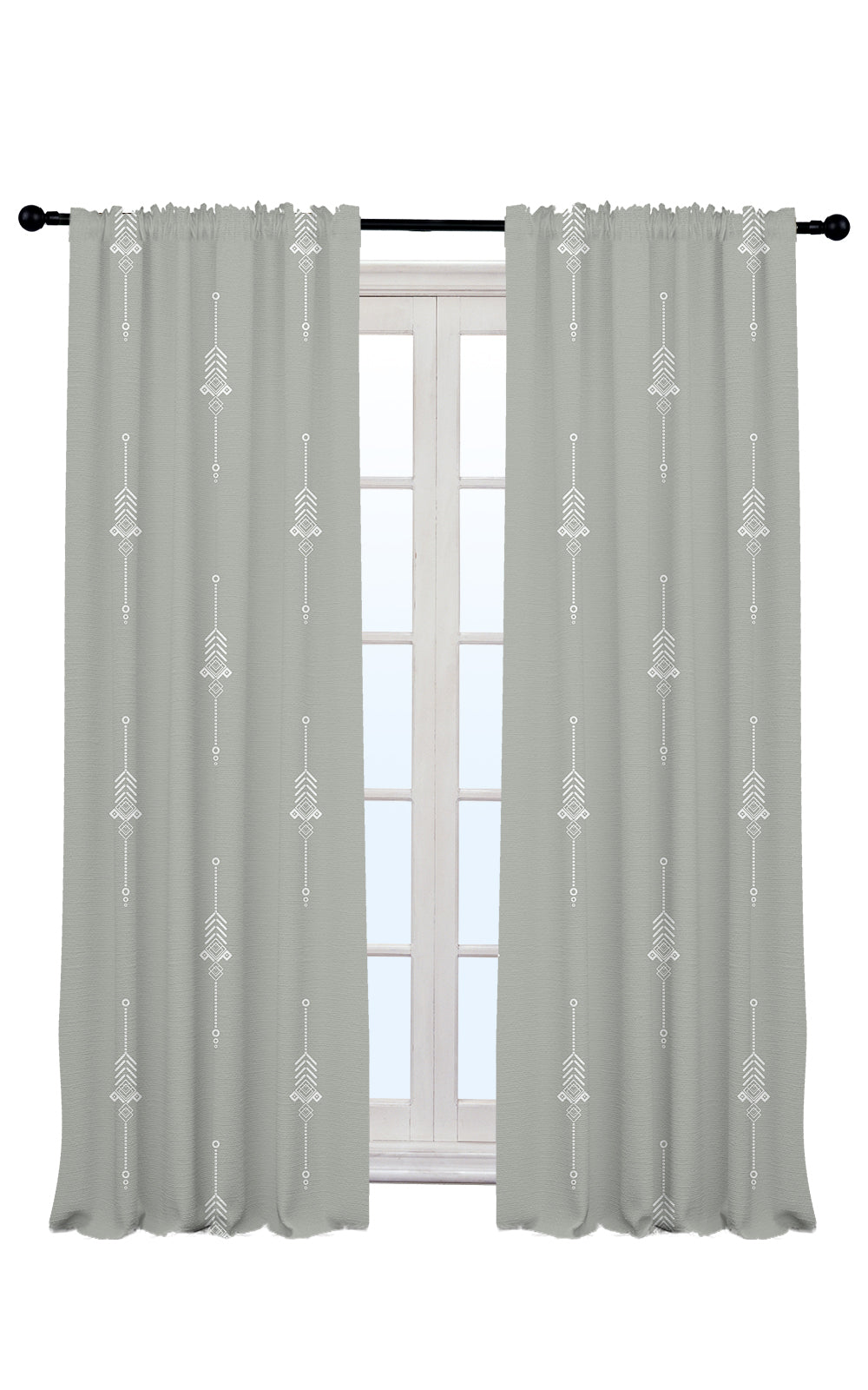 Boho Design Home Decorative Curtains Set of 2 Panels - Multiple Design, Colors, and Sizes