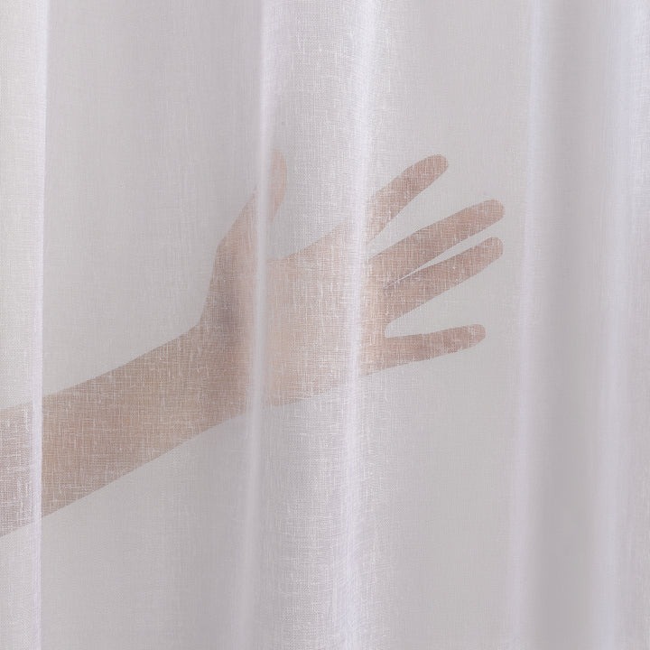 Sheer 100% Linen Curtain Set of 2 - Different Colors, Multiple Sizes