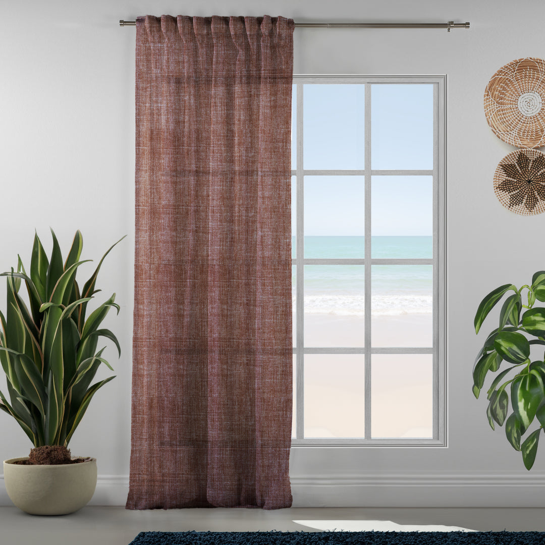 Sheer 100% Linen Curtain Set of 2 - Different Colors, Multiple Sizes