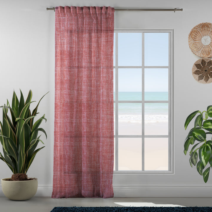 Sheer 100% Linen Curtain Set of 2 - Different Colors, Multiple Sizes
