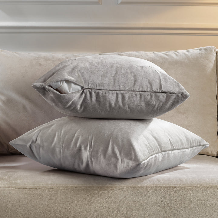 Matte Velvet Cushion Covers Set of 2 - Thistle Curtain Colors Matching