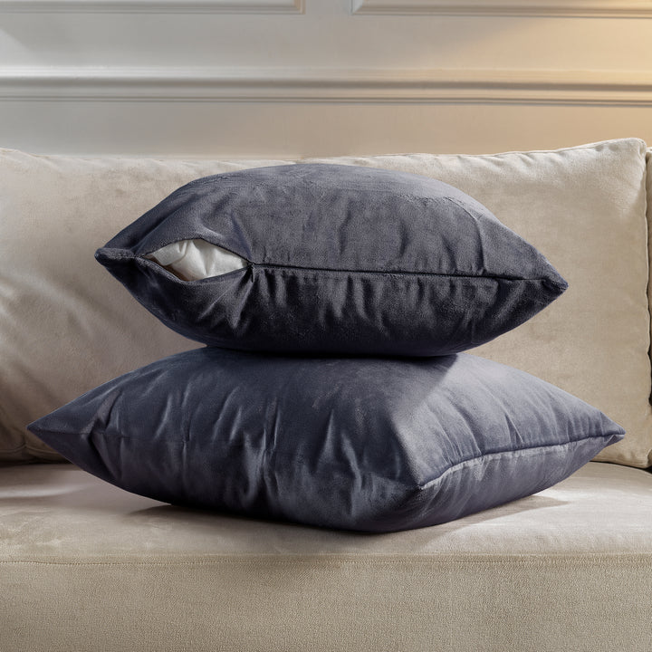 Matte Velvet Cushion Covers Set of 2 - Independence Curtain Colors Matching