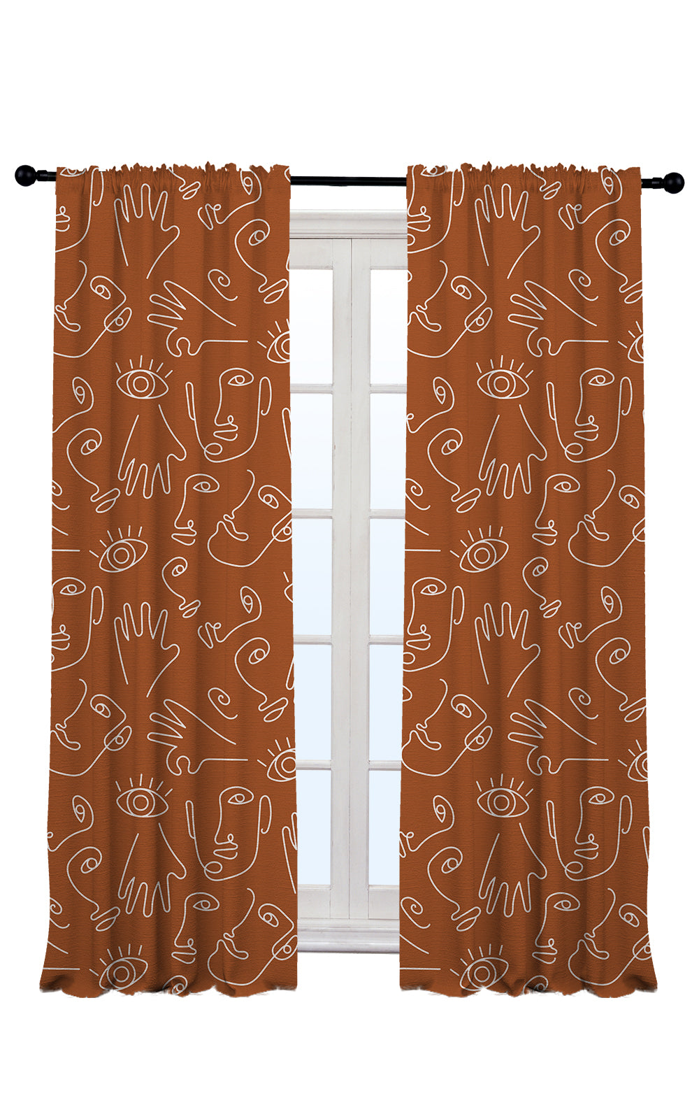 Boho Design Home Decorative Curtains Set of 2 Panels - Multiple Design, Colors, and Sizes