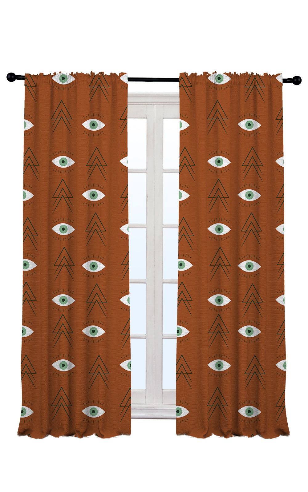 Boho Design Home Decorative Curtains Set of 2 Panels - Multiple Design, Colors, and Sizes