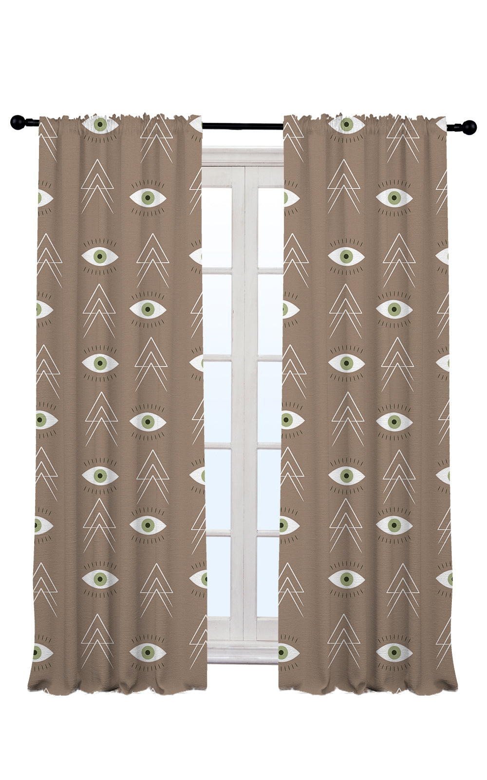 Boho Design Home Decorative Curtains Set of 2 Panels - Multiple Design, Colors, and Sizes
