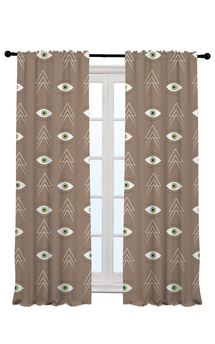 Boho Design Home Decorative Curtains Set of 2 Panels - Multiple Design, Colors, and Sizes