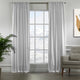EXTRA LONG Home Decorative Curtains Extra Long Luxury Colors Velvet Look Hang Back Tab and Rod Pocket 1 Panel Curtain Home Décor - White