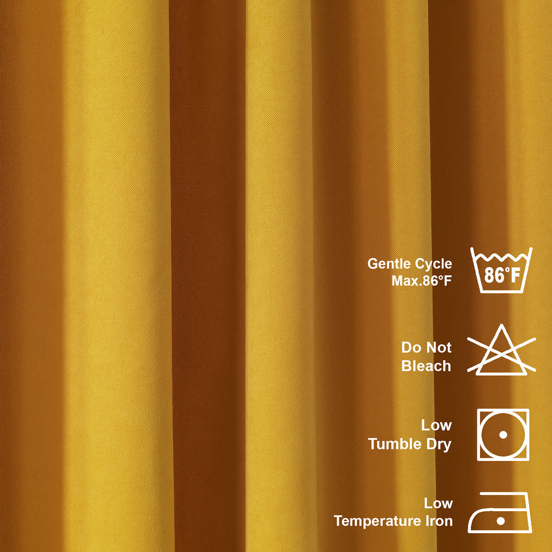 Solid Faux Velvet Look Curtain 1 Panel - 22 Different Colors, Multiple Sizes