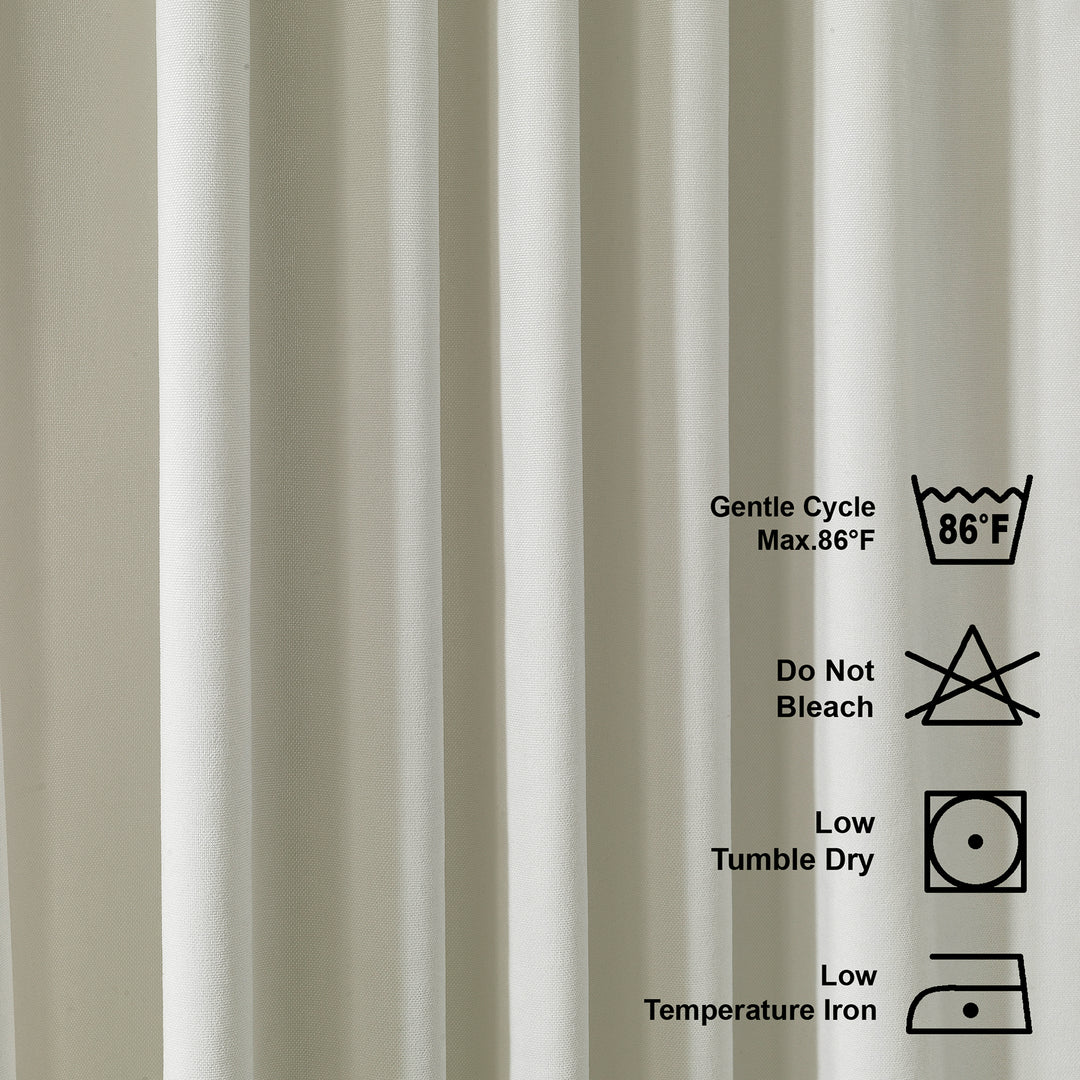 Decorative Kitchen Valance Set of 3 - Cream