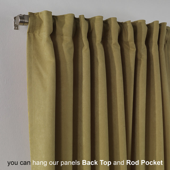 Solid Faux Velvet Look Curtain 1 Panel - 22 Different Colors, Multiple Sizes