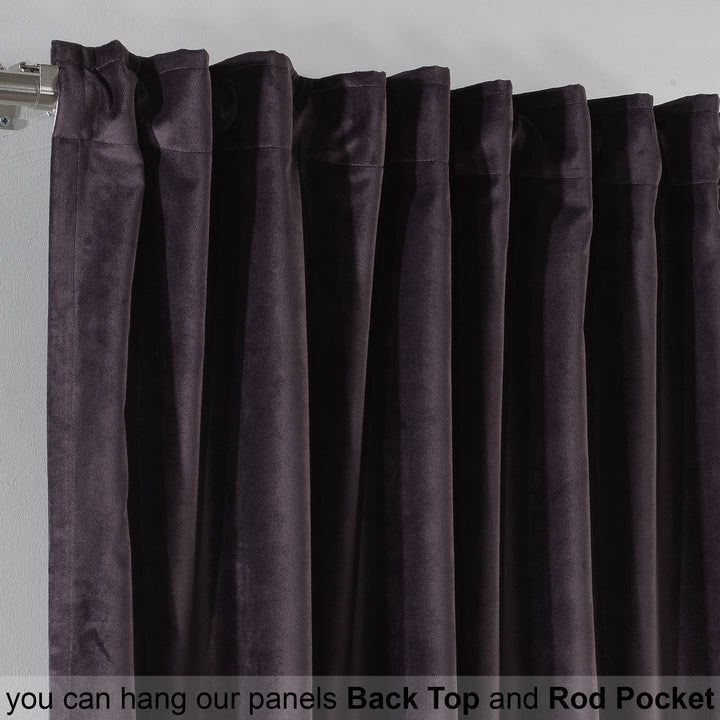 Solid Luxury Matte Velvet Kitchen Valance Set of 3 - 70 Colors, Multiple Sizes