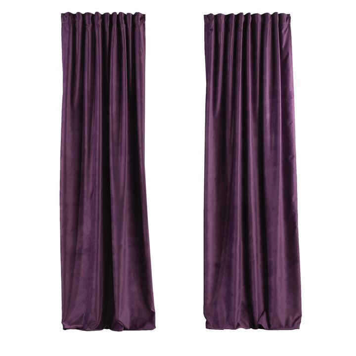 Solid Luxury Matte Velvet Curtain Panel - 70 Colors, Multiple Sizes
