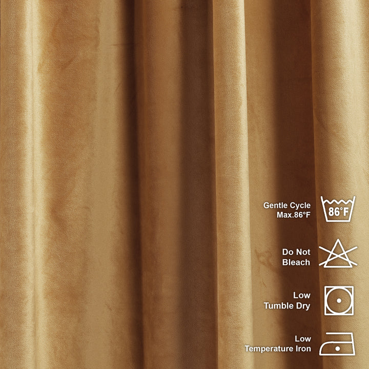 Solid Luxury Matte Velvet Curtain Panel - 70 Colors, Multiple Sizes