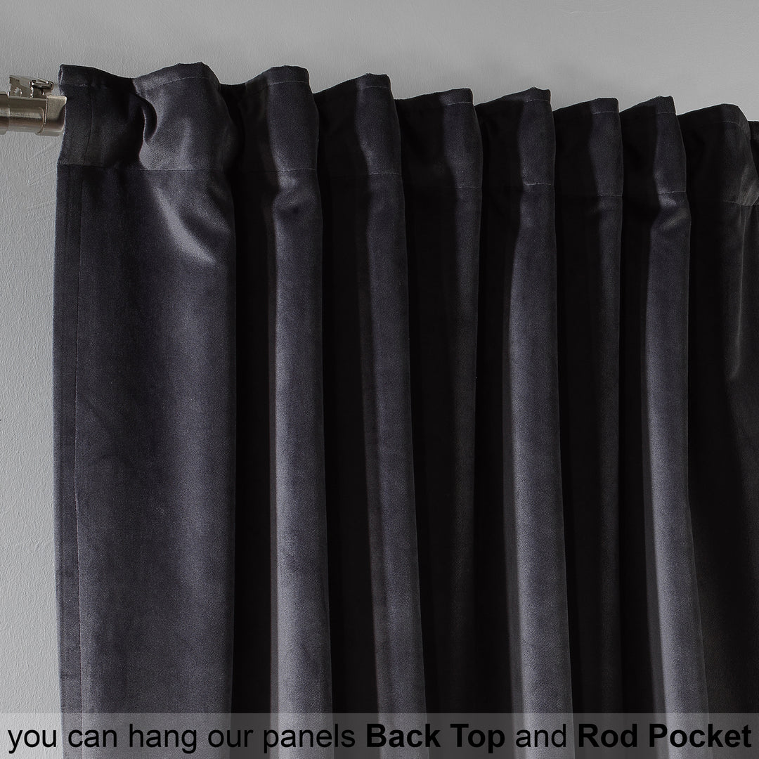 Solid Luxury Matte Velvet Kitchen Valance Set of 3 - 70 Colors, Multiple Sizes