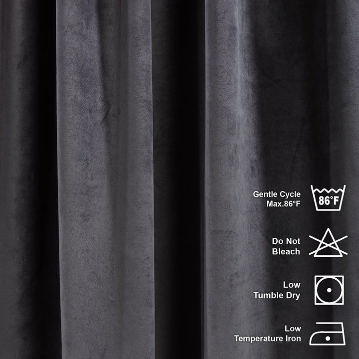 Solid Luxury Matte Velvet Kitchen Valance Set of 3 - 70 Colors, Multiple Sizes