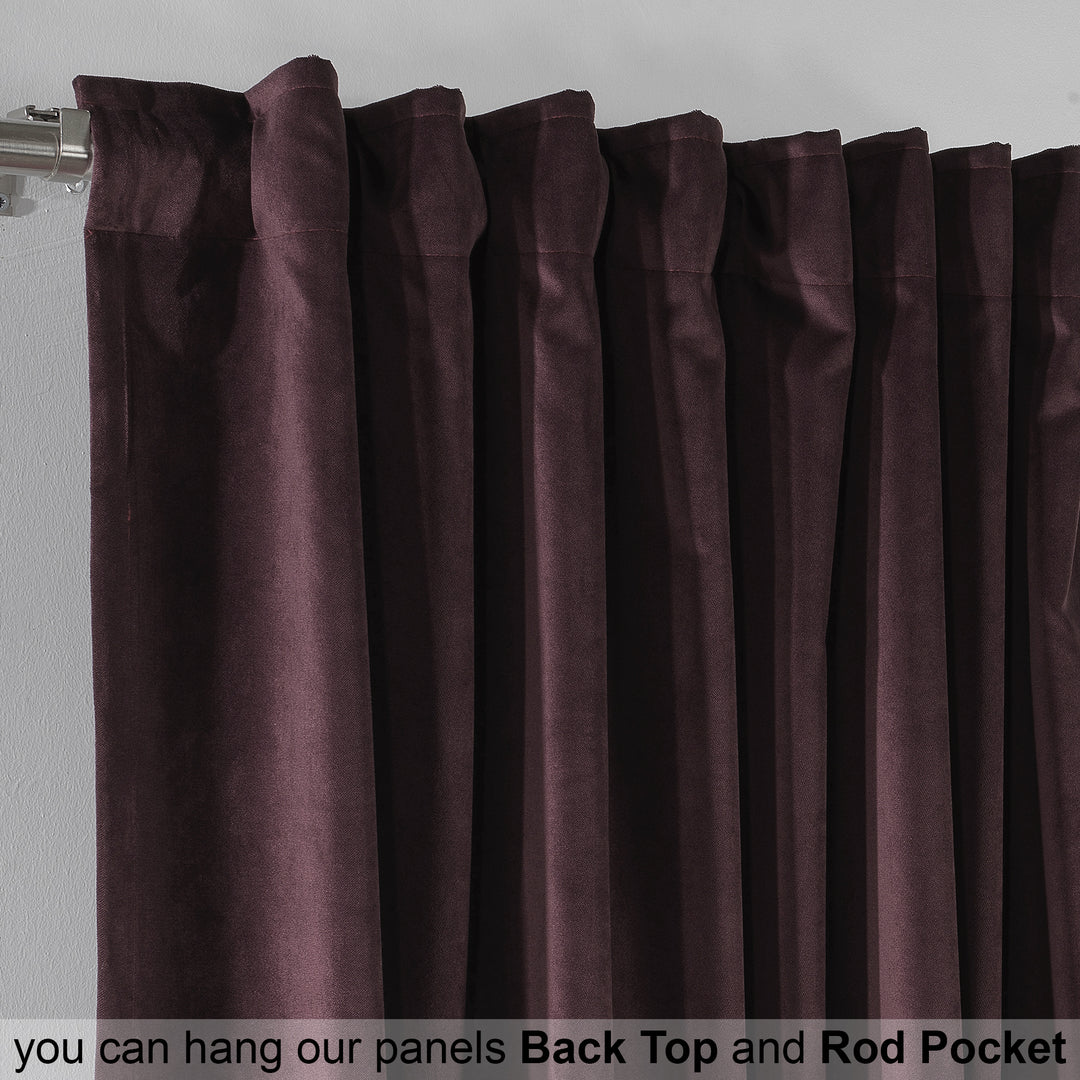 Solid Luxury Matte Velvet Kitchen Valance Set of 3 - 70 Colors, Multiple Sizes