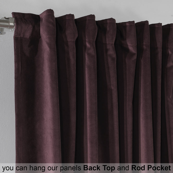 Solid Luxury Matte Velvet Kitchen Valance Set of 3 - 70 Colors, Multiple Sizes