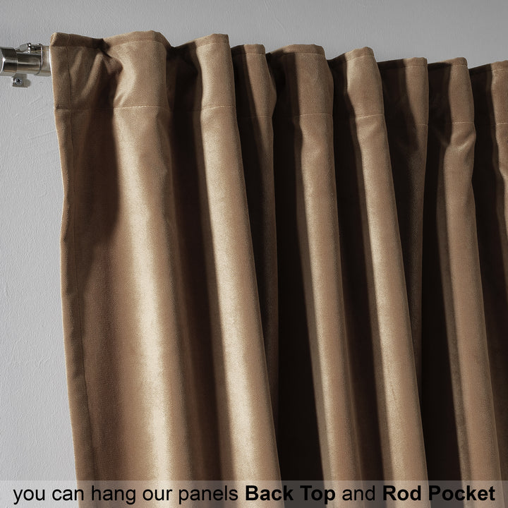 Solid Luxury Matte Velvet Curtain ( 1 Panel ) - 70 Colors, Also Customized Sizes