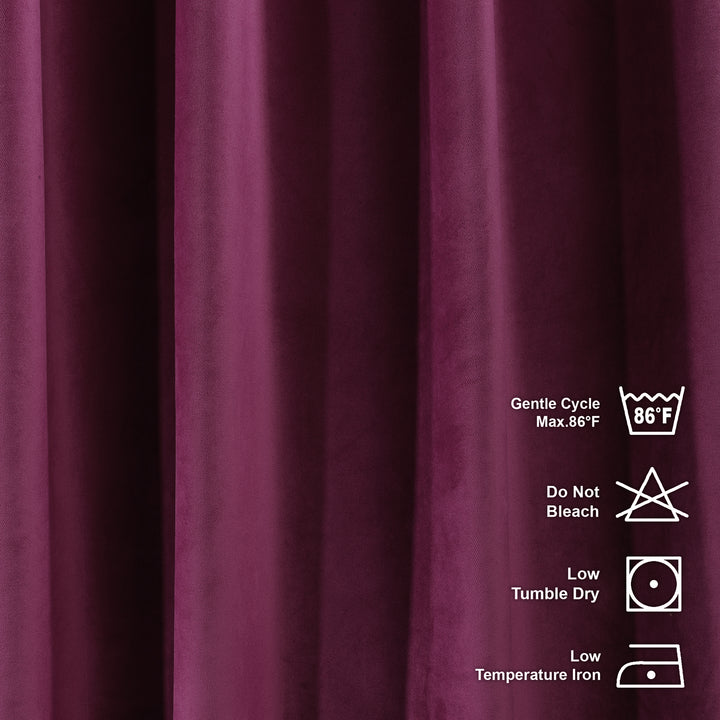 Solid Luxury Matte Velvet Kitchen Valance Set of 3 - 70 Colors, Multiple Sizes