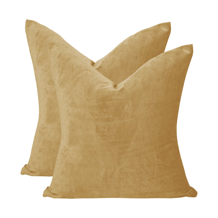 Matte Velvet Cushion Covers Set of 2 - with 70 Curtain Colors Matching, Multiple Sizes