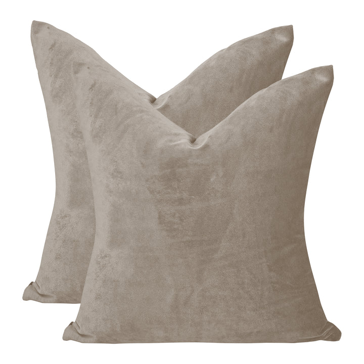 Matte Velvet Cushion Covers Set of 2 - with 70 Curtain Colors Matching, Multiple Sizes