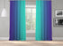 OMBRE Window Darkening Dip Dye Curtain Set of 2 Panels Hanging Rod Pocket & Back Tap Décor Vertical Shades Symmetrical Curtain (TURQUOISE )