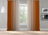 OMBRE Window Darkening Dip Dye Curtain Set of 2 Panels Hanging Rod Pocket & Back Tap Décor Vertical Shades Symmetrical Curtain (BURNT ORANGE-GREY)