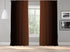 OMBRE Window Darkening Dip Dye Curtain Set of 2 Panels Hanging Rod Pocket & Back Tap Décor Vertical Shades Symmetrical Curtain (WOOD BROWN-BLACK)