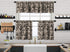 Kitchen Valance BOHO Set of 3 Hanging Rod Pocket Window Valance Treatments Decorative Valances Tiers Café Curtains 29(Ecru - 50"x14" Valance)