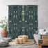 BOHO Home Decorative Curtains Design 2 Panels Velvet Look Hanging Back Tap and Rod Pocket Luxury Window Treatments Home Decoration 33(Pine Duck Green)