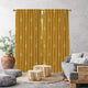 BOHO Home Decorative Curtains Design 2 Panels Velvet Look Hanging Back Tap and Rod Pocket Luxury Window Treatments Home Decoration 35(Mustard Yellow)