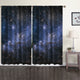 Modern Kids Room Space-X Curtain Set of 2 Panels Hanging Back Tap & Rod Pocket Room Darkening Blackout Thermal Insulated Noise-Reducing