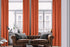 EXTRA LONG Home Decorative Curtains Extra Long Luxury Colors Linen Look Hang Back Tab and Rod Pocket 1 Panel Curtain Home Décor (Brick)