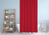 Solid Red Shower Curtain Single Panel for Bathroom, Unique and Stylish Heavy Duty Waterproof with 12 Grommets and Hooks, 72 X 72 Inches