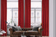 EXTRA LONG Home Decorative Curtains Extra Long Luxury Colors Linen Look Hang Back Tab and Rod Pocket 1 Panel Curtain Home Décor (Burgundy)