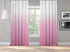 OMBRE Gradient Window Curtains Dip Dye set of 2 Panels Hanging Rod Pocket Luxury for Bedroom Multicolor Horizontal Shades Tone Curtain (Pink-White)