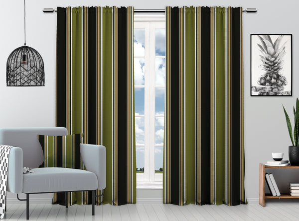 Multicolor Mexican Serape Stripes 3D Vertical Lines Latino Illustration Digital Printed Curtain Hanging Rod Pocket and Back Tap Decorative Fabric-0027
