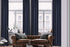 EXTRA LONG Home Decorative Curtains Extra Long Luxury Colors Linen Look Hang Back Tab and Rod Pocket 1 Panel Curtain Home Décor (Navy Blue)