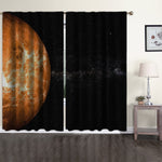 Modern Kids Room Space-XXVIIII Curtain Set of 2 Panels Hanging Back Tap & Rod Pocket Room Darkening Blackout Thermal Insulated Noise-Reducing