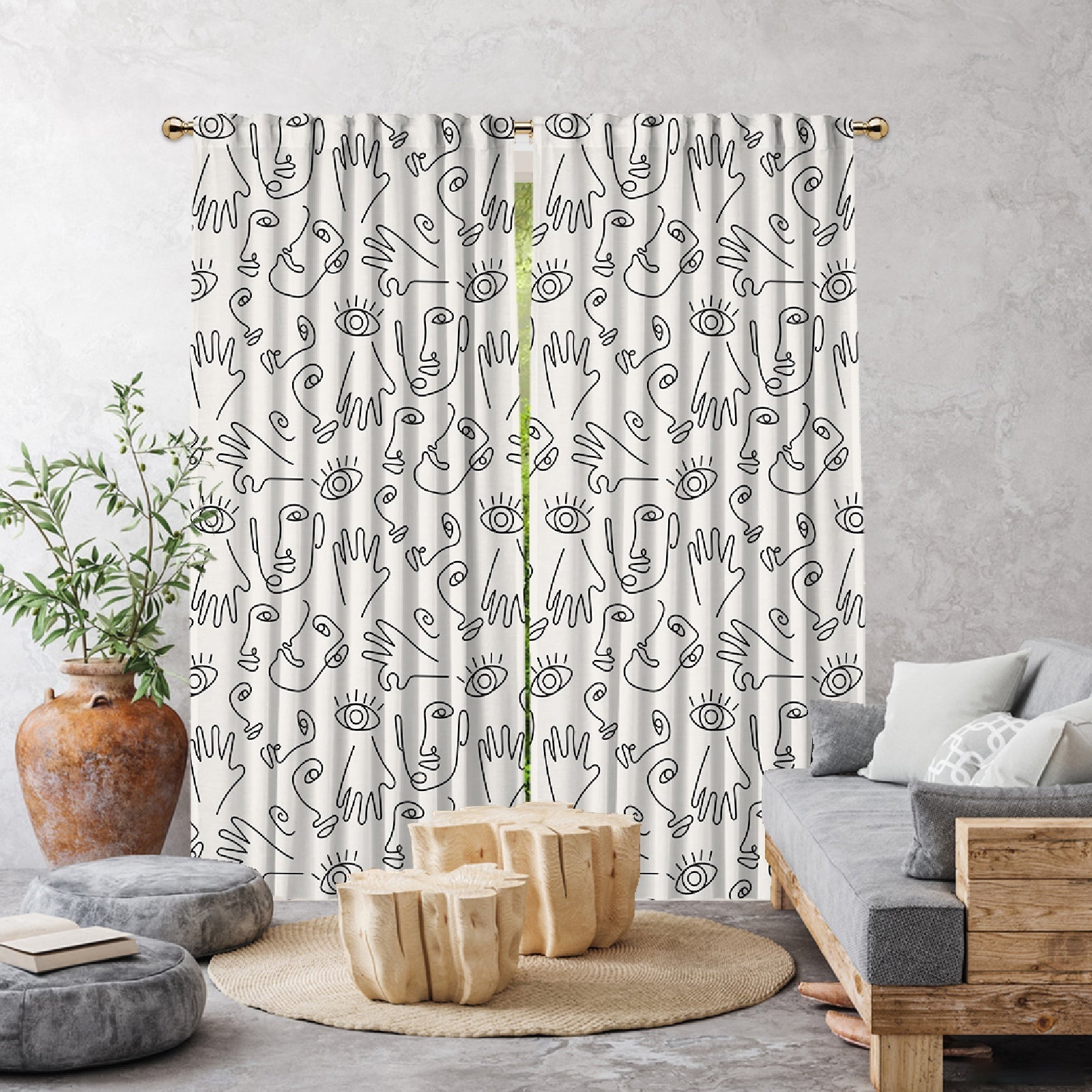 Boho Home Decorative Curtains Design 2