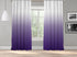 OMBRE Gradient Window Curtains Dip Dye set of 2 Panels Hanging Rod Pocket Luxury for Bedroom Multicolor Horizontal Shades Tone Curtain (Purple-White)